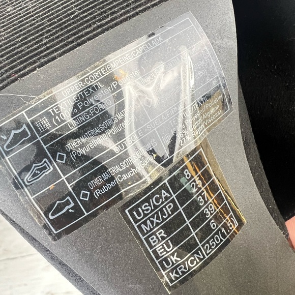 Forever 21 Black Peep Toe Booties with Block Gold Heel Buckle Double Straps 8 - Picture 10 of 14